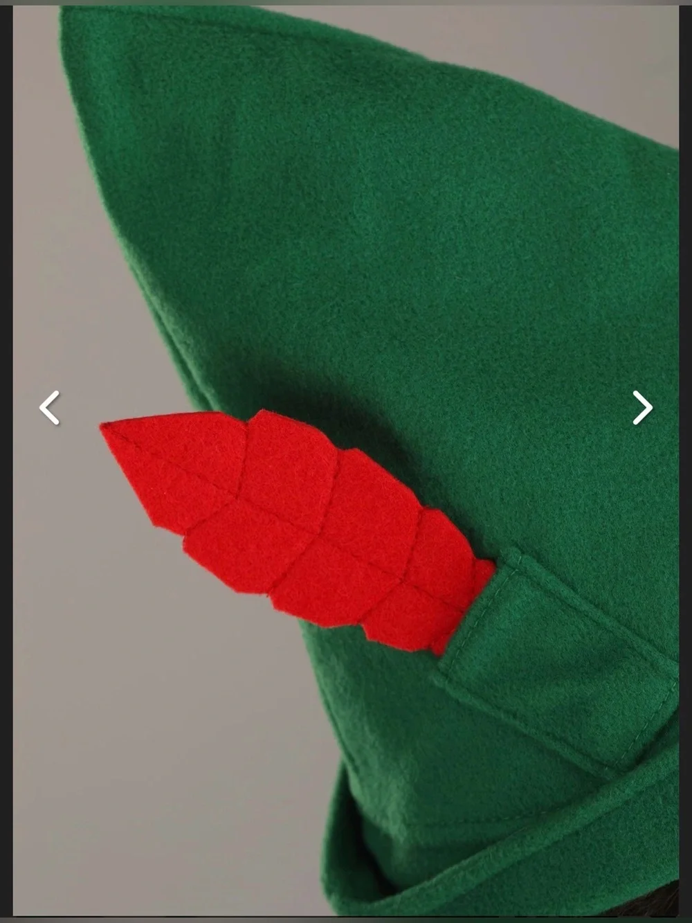 NWT Elope Disney Peter Pan Adjustable Halloween costume hat
